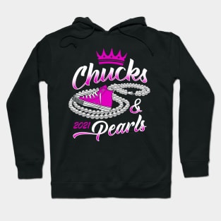 Chucks And Pearls 2021 Kamala Harris Hoodie